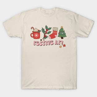 Retro Funny Christmas Festive AF T-Shirt